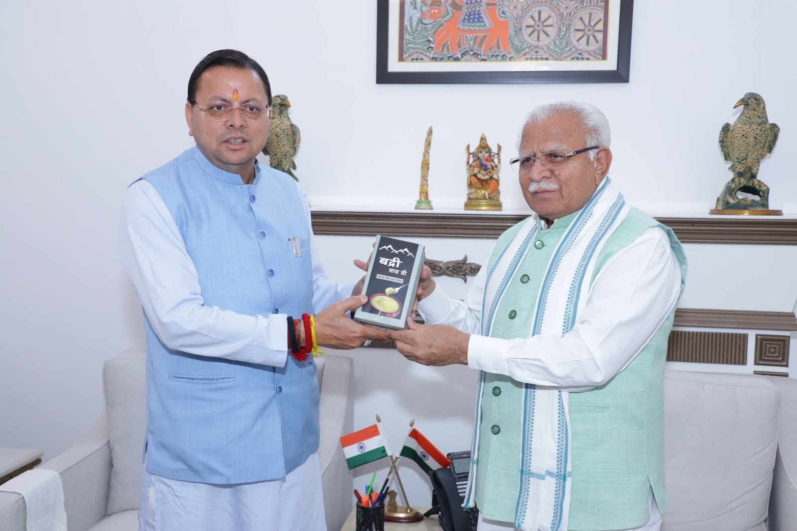 धामी-खट्टर मुलाकात: हरिद्वार गंगा कॉरिडोर और कुंभ-2027 की तैयारियों के लिए मांगे ₹325 करोड़