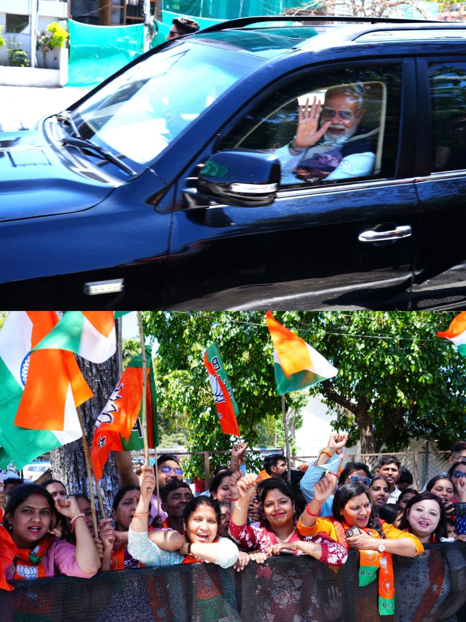 देवभूमि में प्रधानमंत्री का भव्य स्वागत, 12 किमी लंबे रोड शो में बड़ी संख्या में उमड़े लोग,प्रधानमंत्री मोदी ने कहा, देवभूमि से मिलती है ऊर्जा