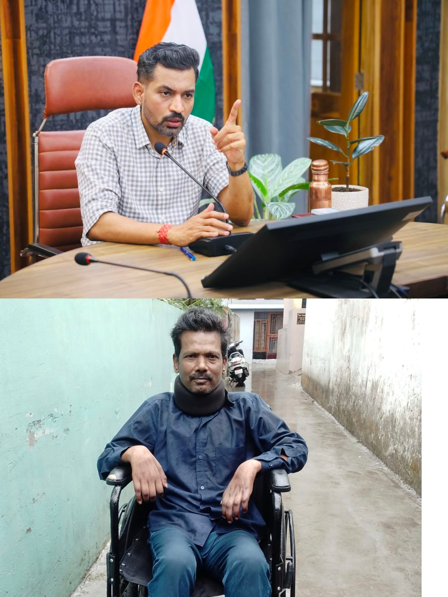 समाधान दिवस में मिला त्वरित न्याय, डीएम की संवेदनशीलता से दिव्यांग सुनील को मिली पेंशन, बैंक खाता और नई व्हीलचेयर