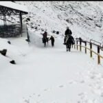 चमोली की ऊंची चोटियों पर जमकर बर्फबारी, बद्रीनाथ-हेमकुंड साहिब में बढ़ी ठंड